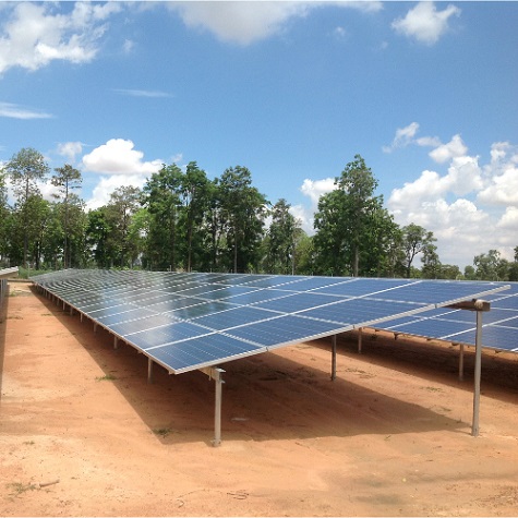  4,3 MW projeto de estação de energia solar na Tailândia 2017 